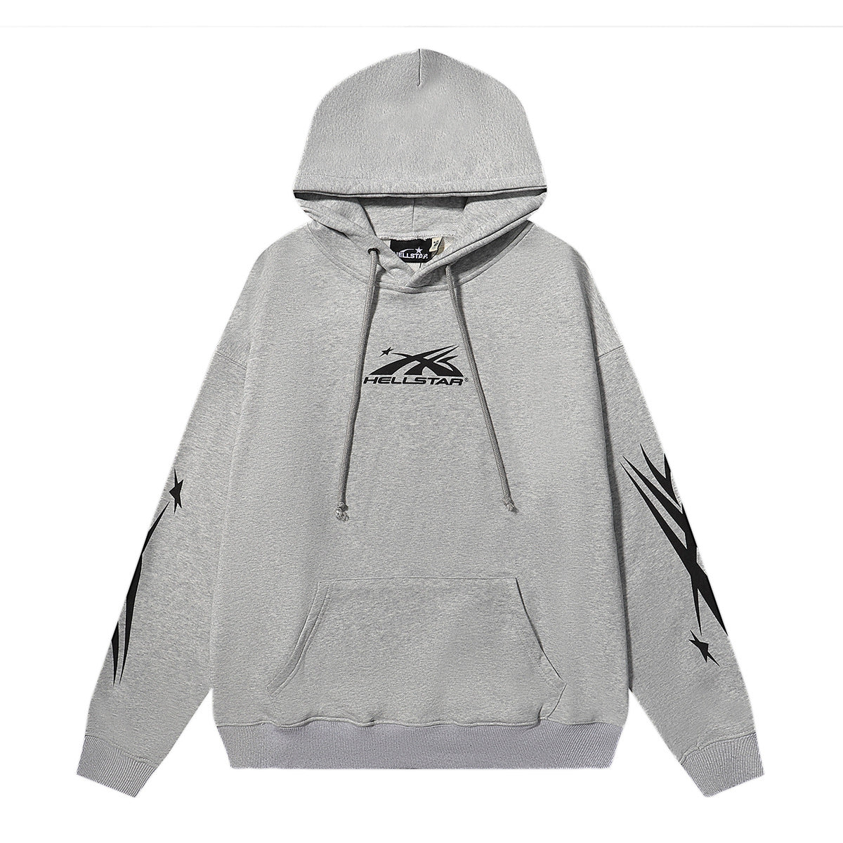 Retro loose hooded sweatshirt and sweatpants